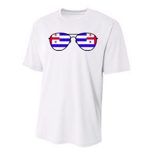 Ajaria Flag Aviator Sunglasses Performance Sprint T-Shirt