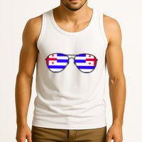 Ajaria Flag Aviator Sunglasses Tank Top