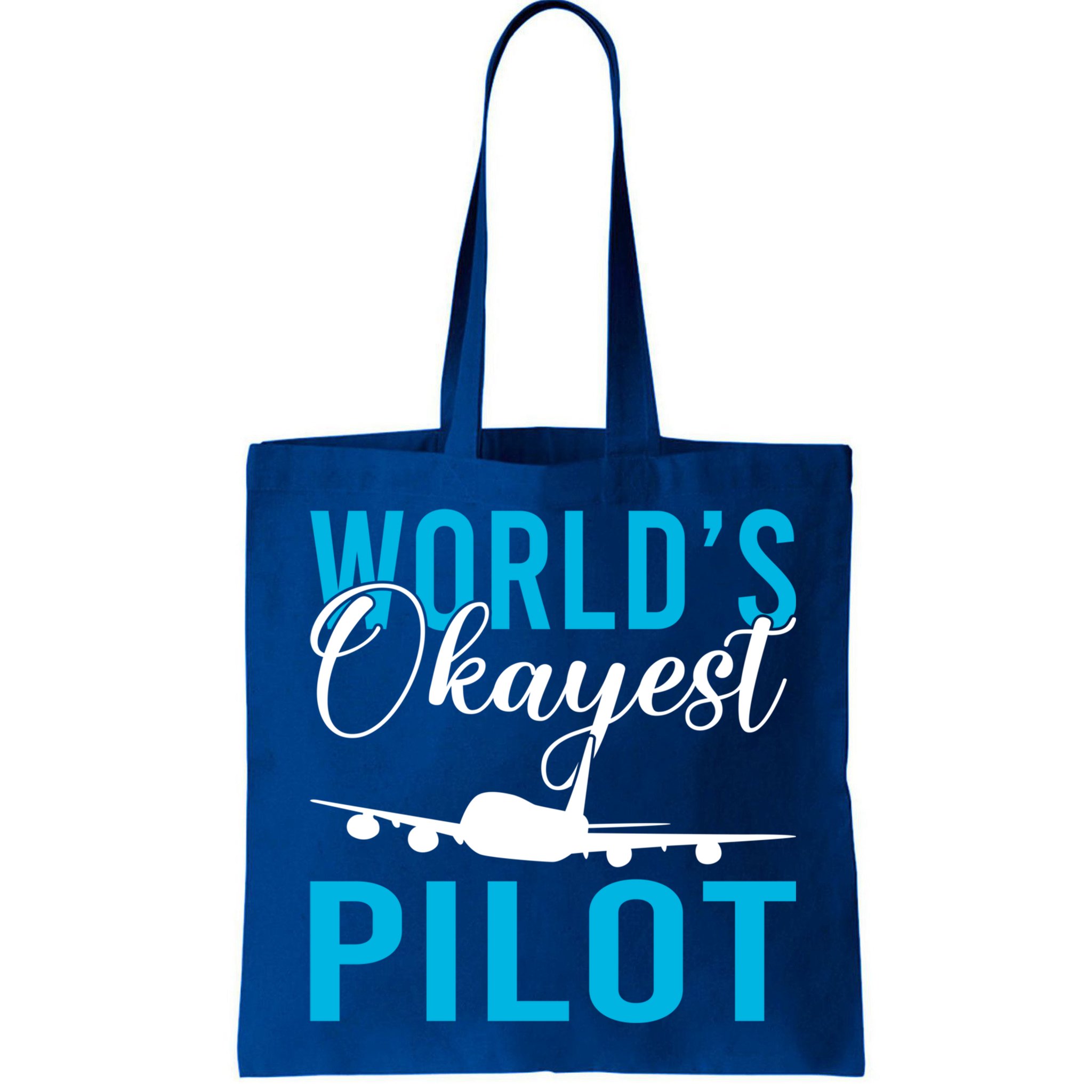 Airplane Flying Aircraft Worlds Okayest Pilot Cute Gift Bag