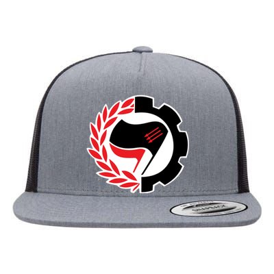 Anti Fascist Action Flat Bill Trucker Hat