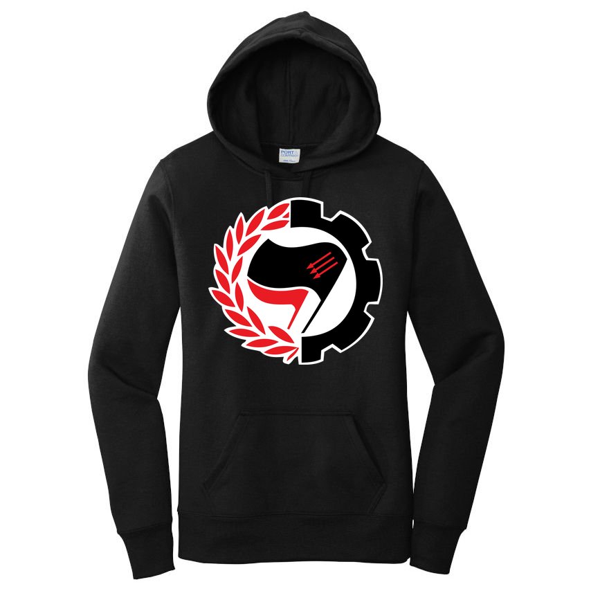 Anti Fascist Action Women's Pullover Hoodie