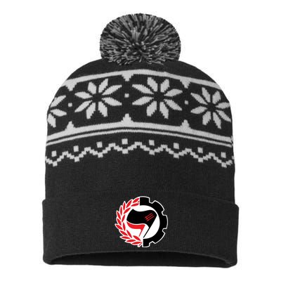 Anti Fascist Action USA-Made Snowflake Beanie