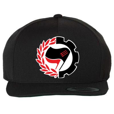 Anti Fascist Action Wool Snapback Cap