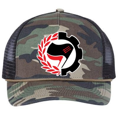 Anti Fascist Action Retro Rope Trucker Hat Cap