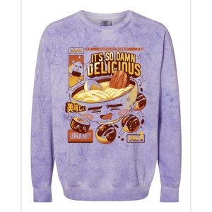 Anime Food Colorblast Crewneck Sweatshirt