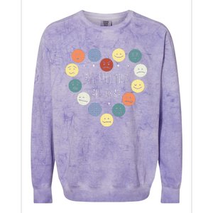 All Feelings Are Okay Mental Health Awareness Month Emotion Colorblast Crewneck Sweatshirt