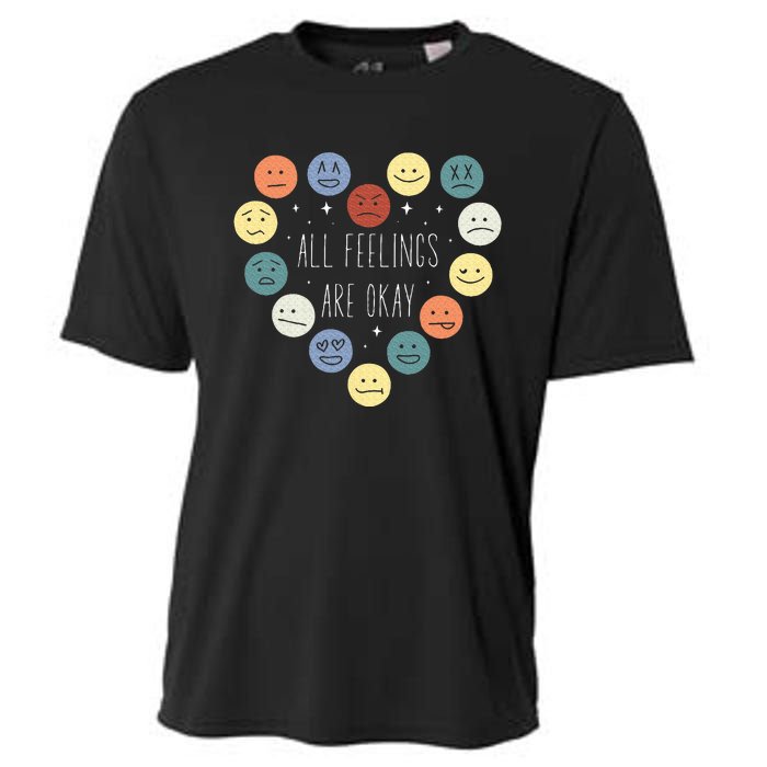 All Feelings Are Okay Mental Health Awareness Month Emotion Cooling Performance Crew T-Shirt