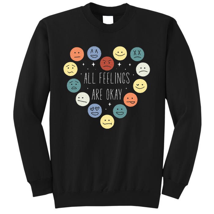 All Feelings Are Okay Mental Health Awareness Month Emotion Sweatshirt