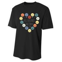 All Feelings Are Okay Mental Health Awareness Month Emotion Performance Sprint T-Shirt