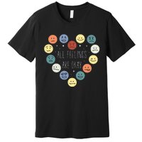 All Feelings Are Okay Mental Health Awareness Month Emotion Premium T-Shirt