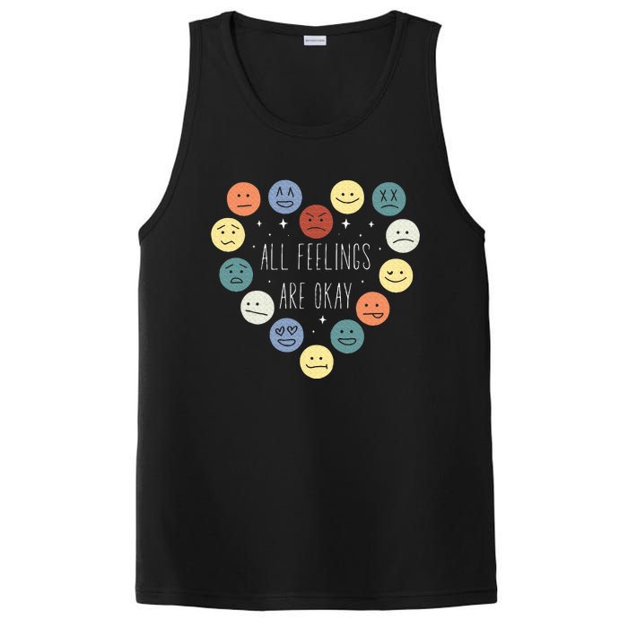 All Feelings Are Okay Mental Health Awareness Month Emotion PosiCharge Competitor Tank