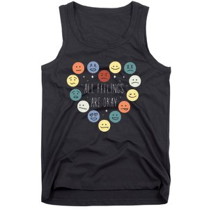 All Feelings Are Okay Mental Health Awareness Month Emotion Tank Top