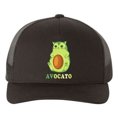 Avocato Funny Avocado Lover Cat Gifts Yupoong Adult 5-Panel Trucker Hat