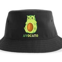 Avocato Funny Avocado Lover Cat Gifts Sustainable Bucket Hat