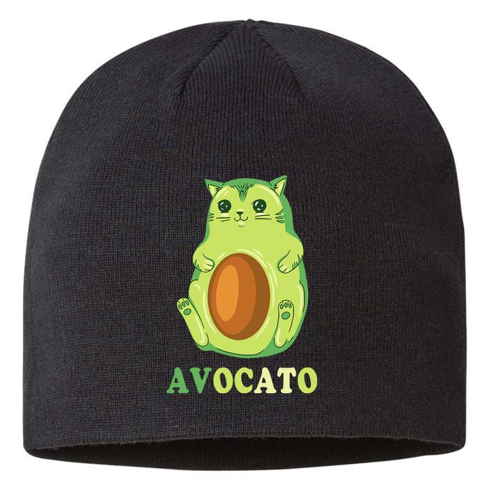 Avocato Funny Avocado Lover Cat Gifts Sustainable Beanie