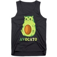 Avocato Funny Avocado Lover Cat Gifts Tank Top