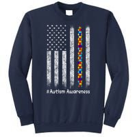 American Flag Autism Awareness Gift Sweatshirt