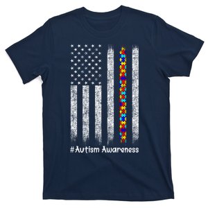 American Flag Autism Awareness Gift T-Shirt