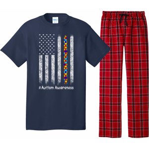 American Flag Autism Awareness Gift Pajama Set