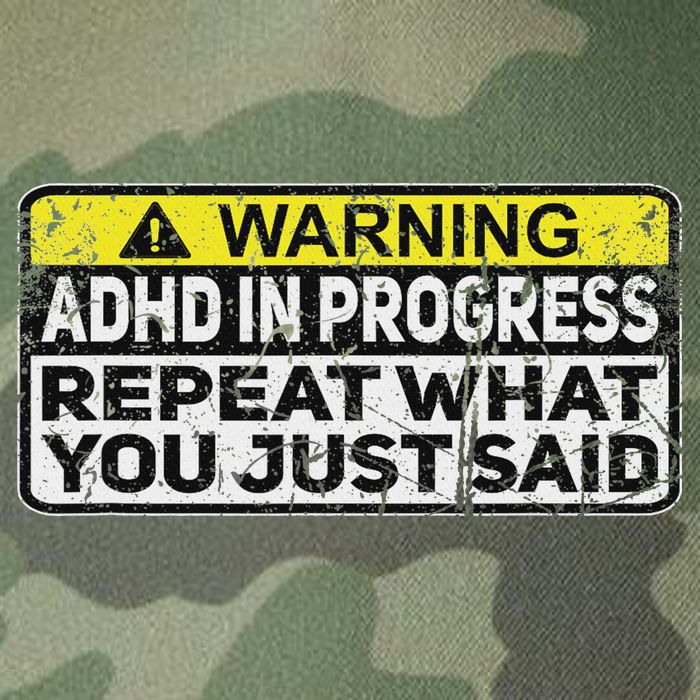 Adhd Funny Adhd In Progress Repeat What You Just Said Legacy Tie Dye Trucker Hat