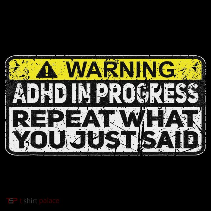 Adhd Funny Adhd In Progress Repeat What You Just Said Bucket Hat