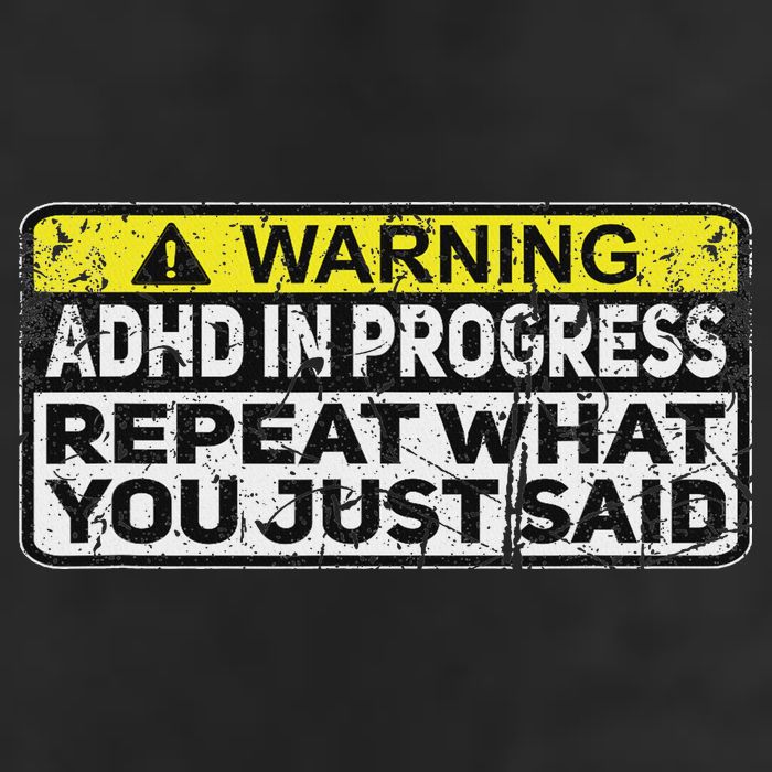 Adhd Funny Adhd In Progress Repeat What You Just Said 25L Jumbo Tote