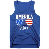 American Flag America Vibes 4th Of July Gift Tank Top