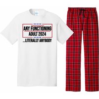 Any Functioning Adult 2024 Literally Anybody Funny Election Pajama Set