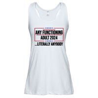 Any Functioning Adult 2024 Literally Anybody Funny Election Ladies Essential Flowy Tank