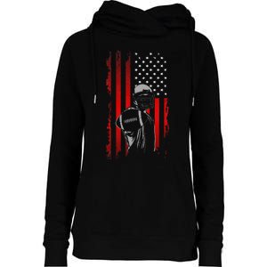 American Football Womens Funnel Neck Pullover Hood