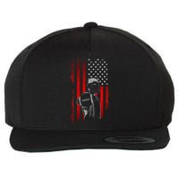 American Football Wool Snapback Cap