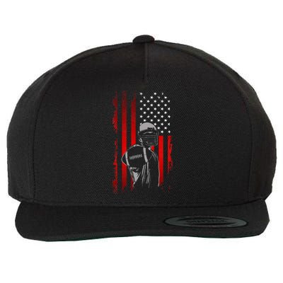 American Football Wool Snapback Cap