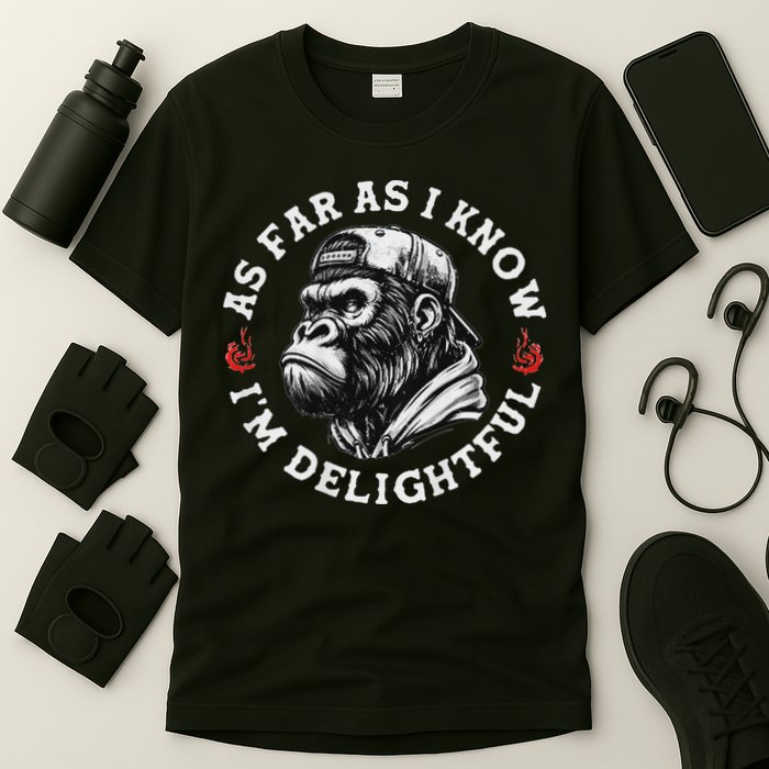 As Far As I Know I'm Delightful Funny Monkey T-Shirt