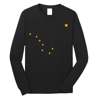 Alaskan Flag | Alaska Pride Northern Lights Big Dipper Polaris Long Sleeve Shirt