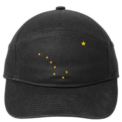 Alaskan Flag | Alaska Pride Northern Lights Big Dipper Polaris 7-Panel Snapback Hat