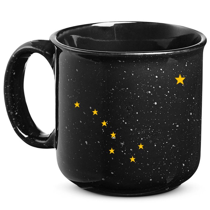 Alaskan Flag | Alaska Pride Northern Lights Big Dipper Polaris 15oz Campfire Ceramic Mug