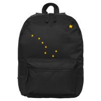 Alaskan Flag | Alaska Pride Northern Lights Big Dipper Polaris 16 in Basic Backpack