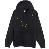 Alaskan Flag | Alaska Pride Northern Lights Big Dipper Polaris Premium Pullover Hoodie