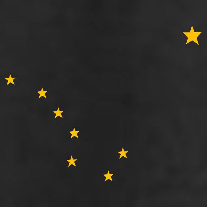 Alaskan Flag | Alaska Pride Northern Lights Big Dipper Polaris Premium Pullover Hoodie