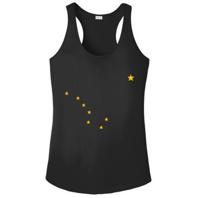 Alaskan Flag | Alaska Pride Northern Lights Big Dipper Polaris Ladies PosiCharge Competitor Racerback Tank