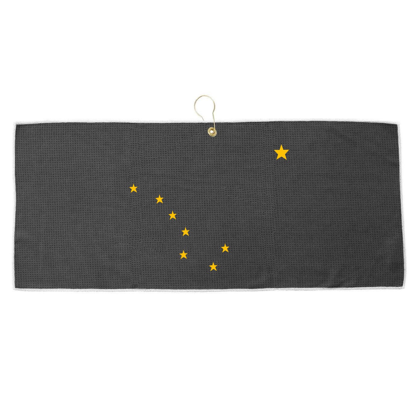 Alaskan Flag | Alaska Pride Northern Lights Big Dipper Polaris Large Microfiber Waffle Golf Towel