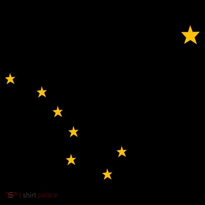 Alaskan Flag | Alaska Pride Northern Lights Big Dipper Polaris Poster