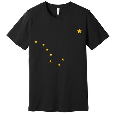 Alaskan Flag | Alaska Pride Northern Lights Big Dipper Polaris Premium T-Shirt
