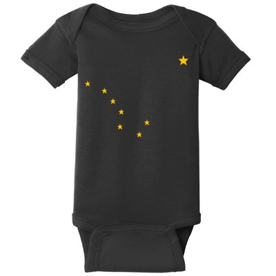 Alaskan Flag | Alaska Pride Northern Lights Big Dipper Polaris Baby Bodysuit