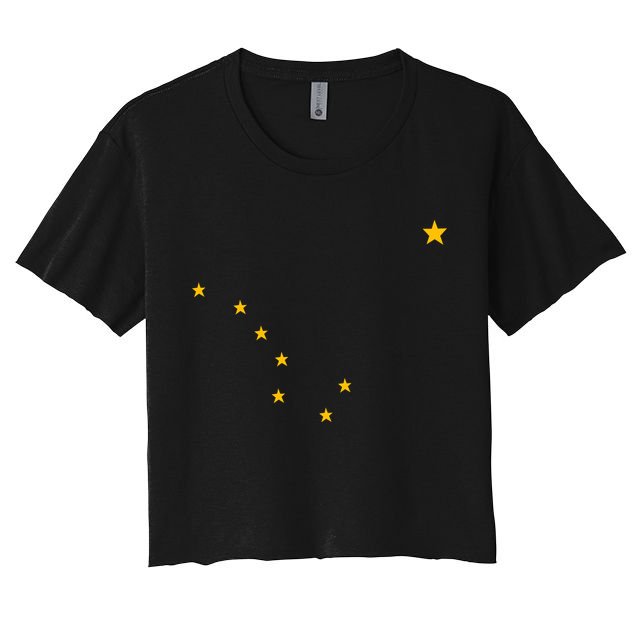 Alaskan Flag | Alaska Pride Northern Lights Big Dipper Polaris Crop Top