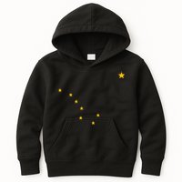 Alaskan Flag | Alaska Pride Northern Lights Big Dipper Polaris Kids Hoodie