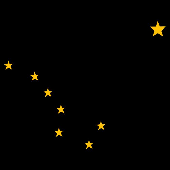 Alaskan Flag | Alaska Pride Northern Lights Big Dipper Polaris Kids Hoodie