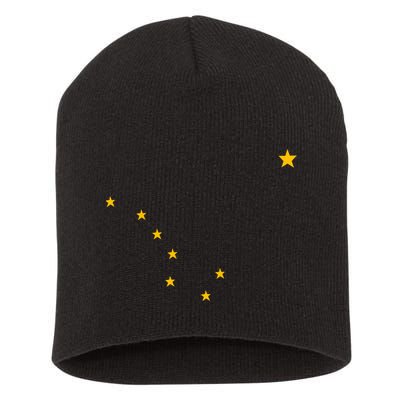 Alaskan Flag | Alaska Pride Northern Lights Big Dipper Polaris Short Acrylic Beanie