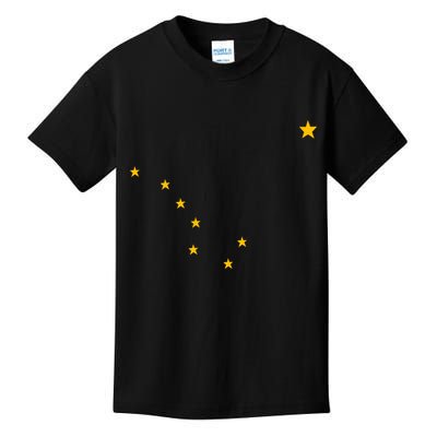 Alaskan Flag | Alaska Pride Northern Lights Big Dipper Polaris Kids T-Shirt