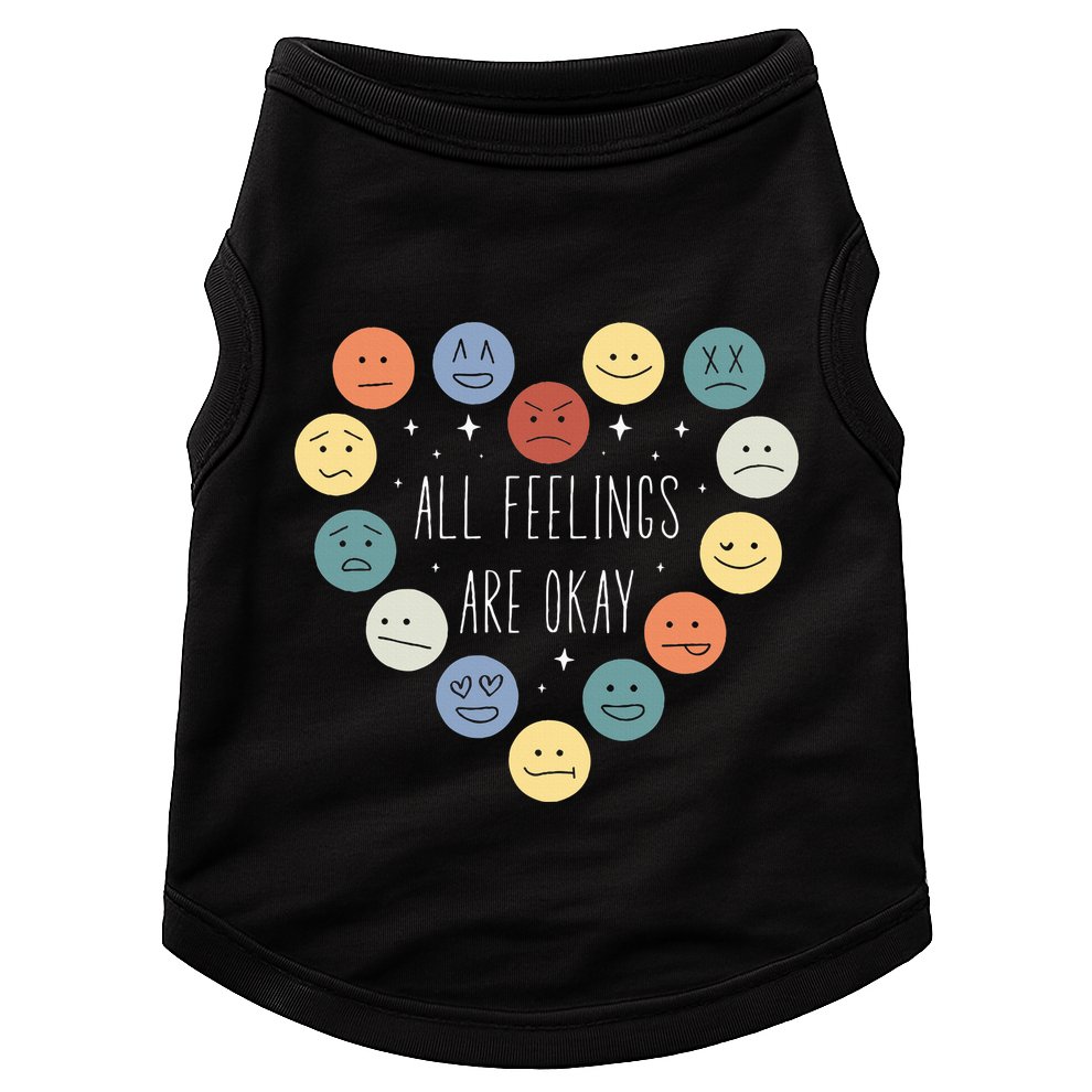 All Feelings Are Okay Mental Health Awareness Month Emotion Doggie Tank